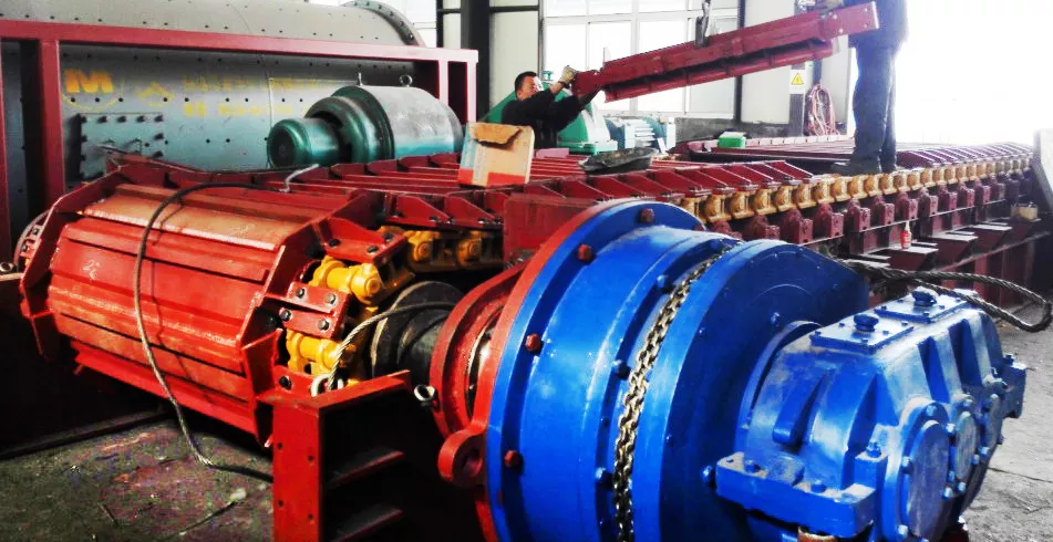 Production site of Xinjiang Habahe heavy plate feeder